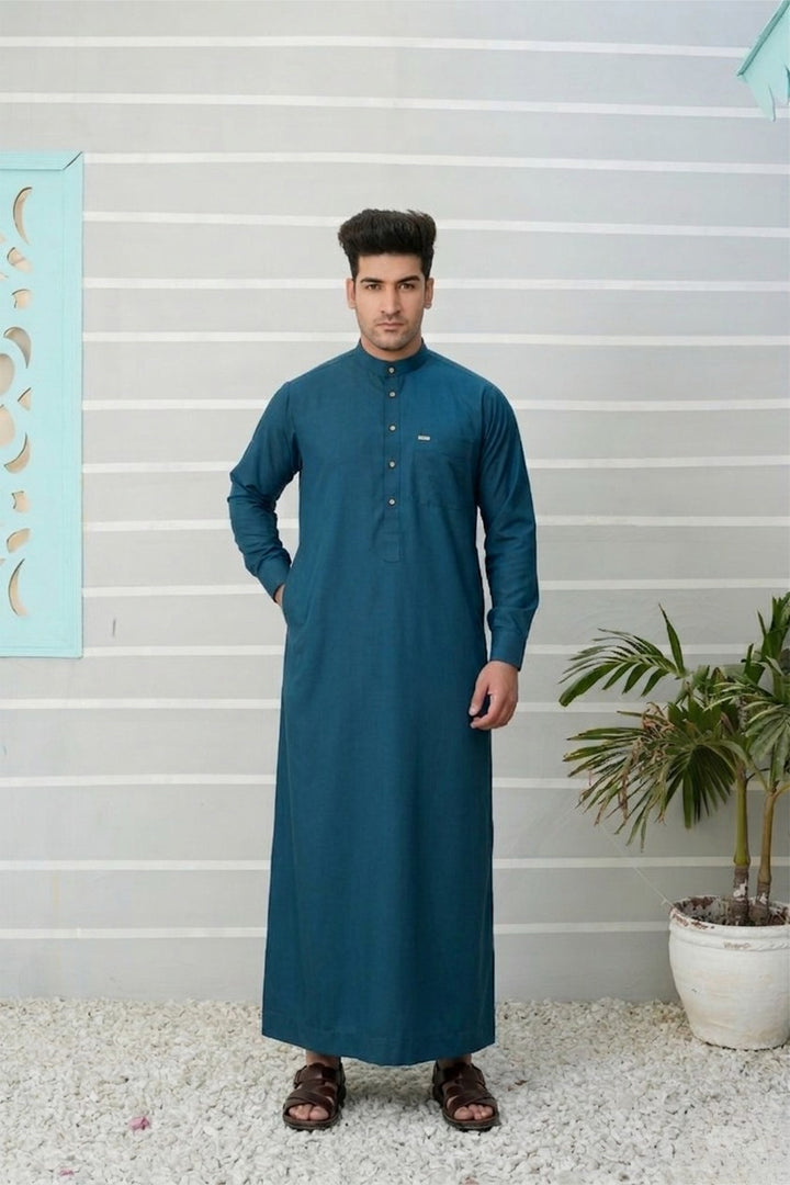 Royal Arabic Jubba by Edge Republic Mens RTW Solids Cotton Viscose 2 Piece Suit JB 020 Festive Collection