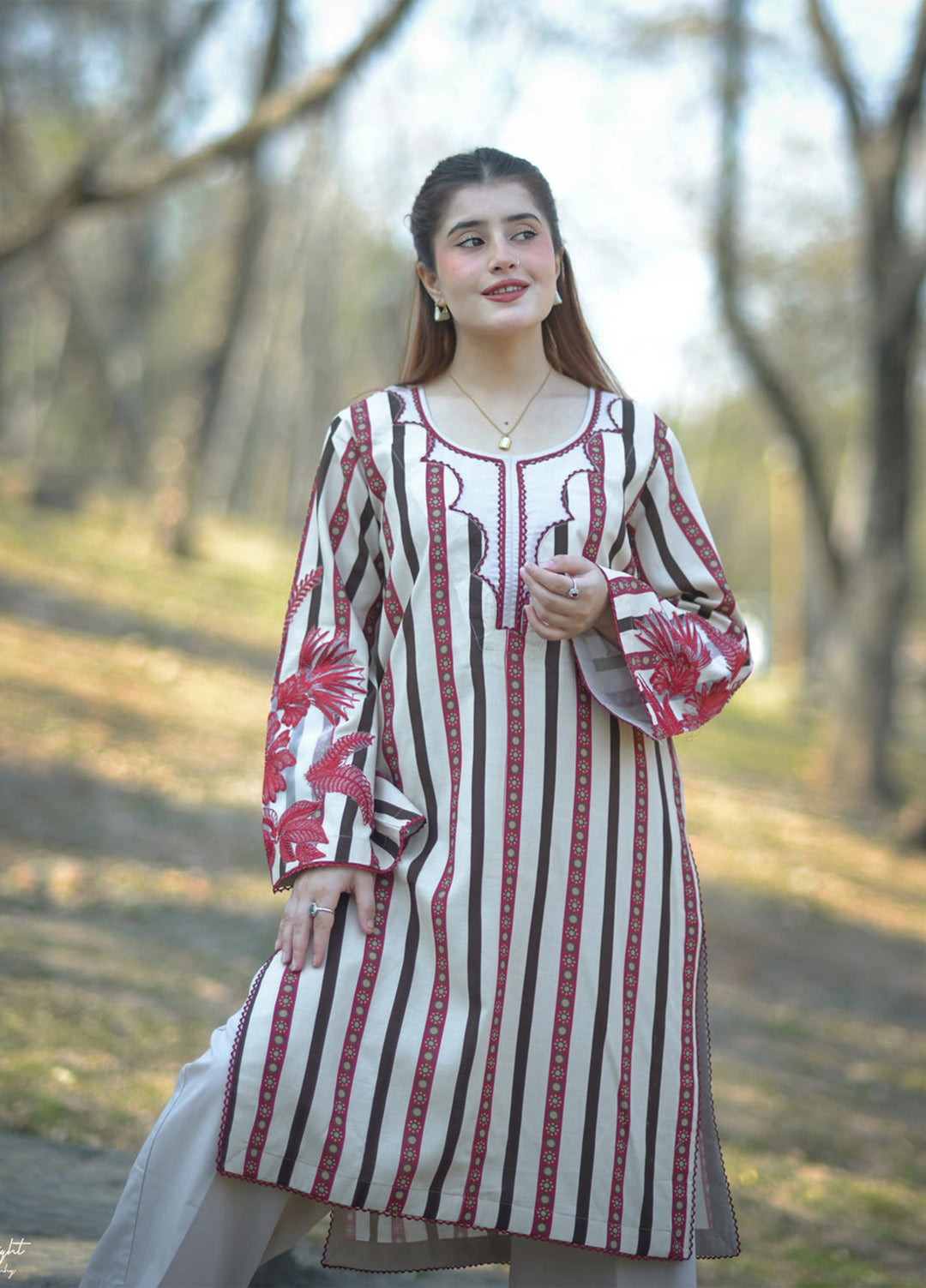 Urban Cut RTW Embroidered Cotton Co-Ord Sets Suit C-37 - Casual Collection