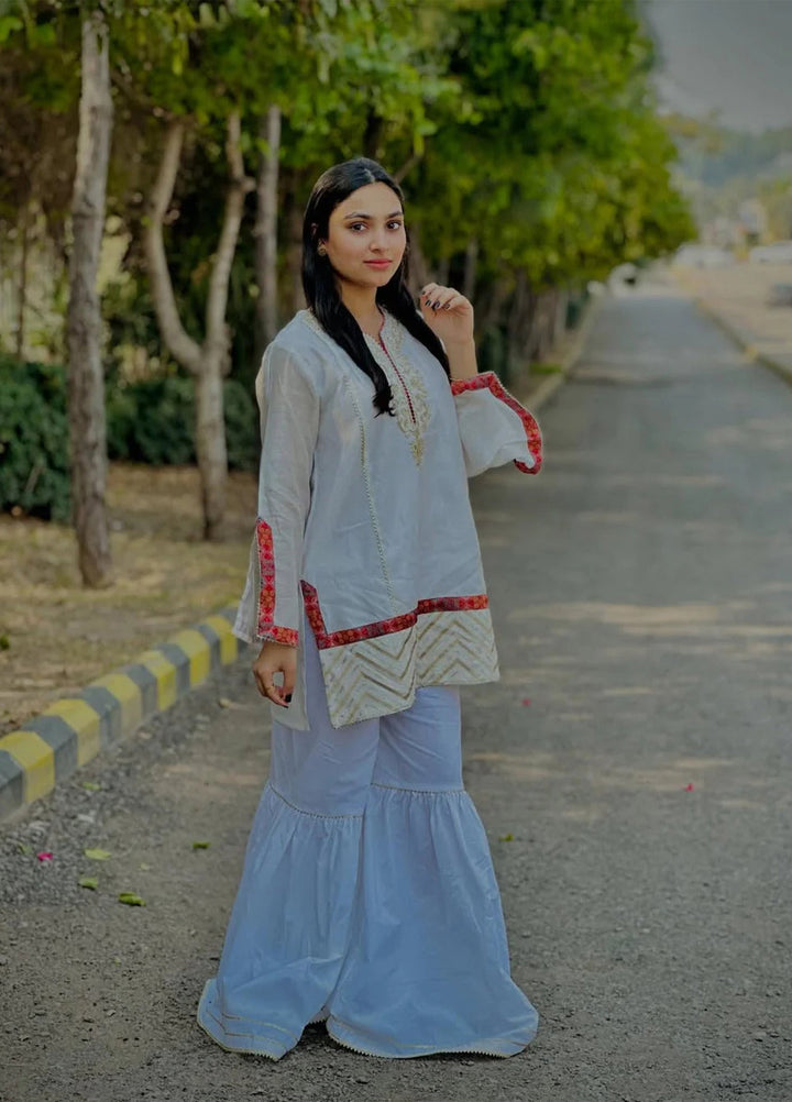 Urban Cut RTW Embroidered Cotton Co-Ord Sets Suit C-47 - Casual Collection