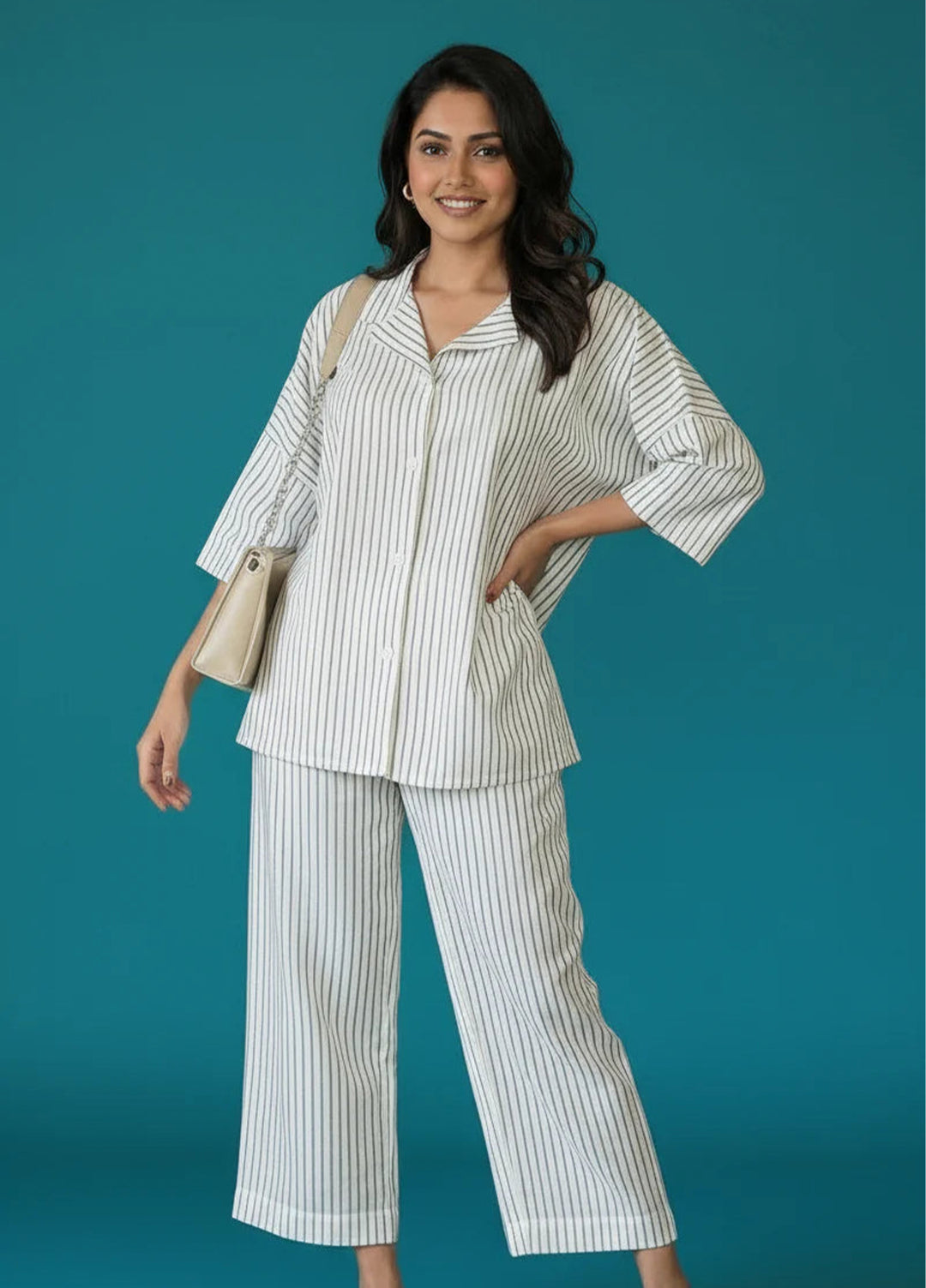 Urban Cut RTW Printed Cotton Co-Ord Sets Suit C-18 - Casual Collection