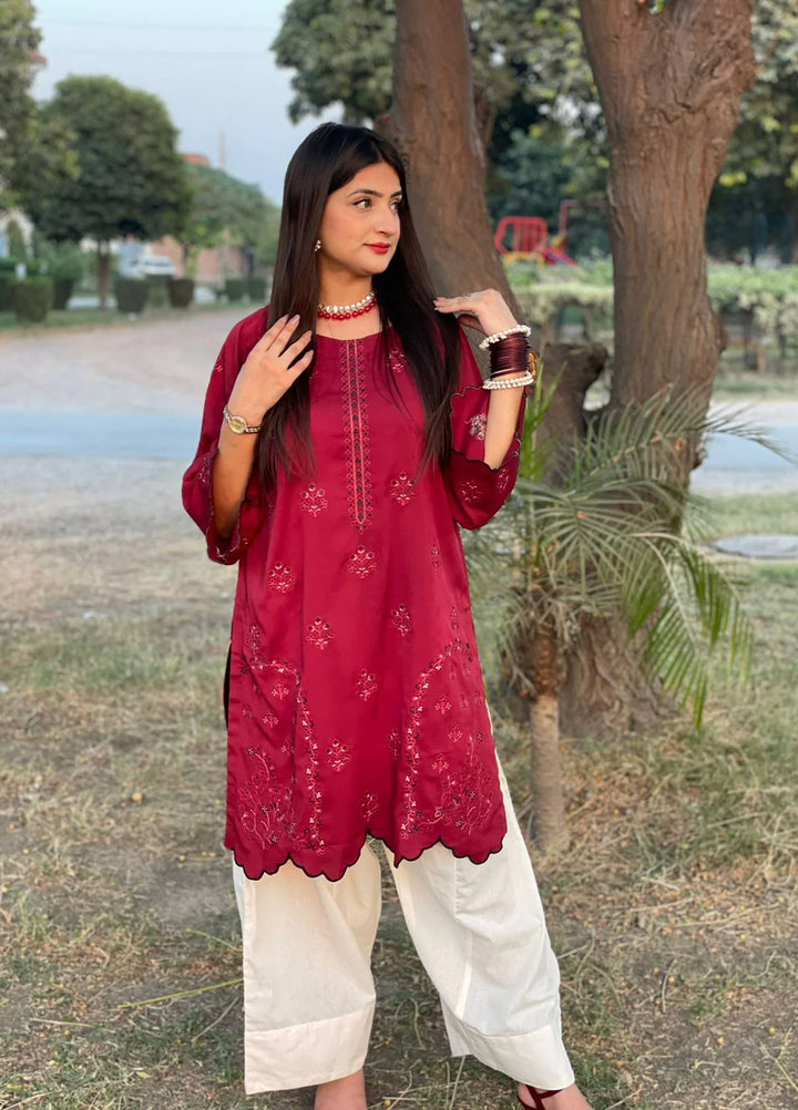 Urban Cut Women Pret Embroidered 2 Piece Cotton Co-Ord Set C0231 - Summer Collection