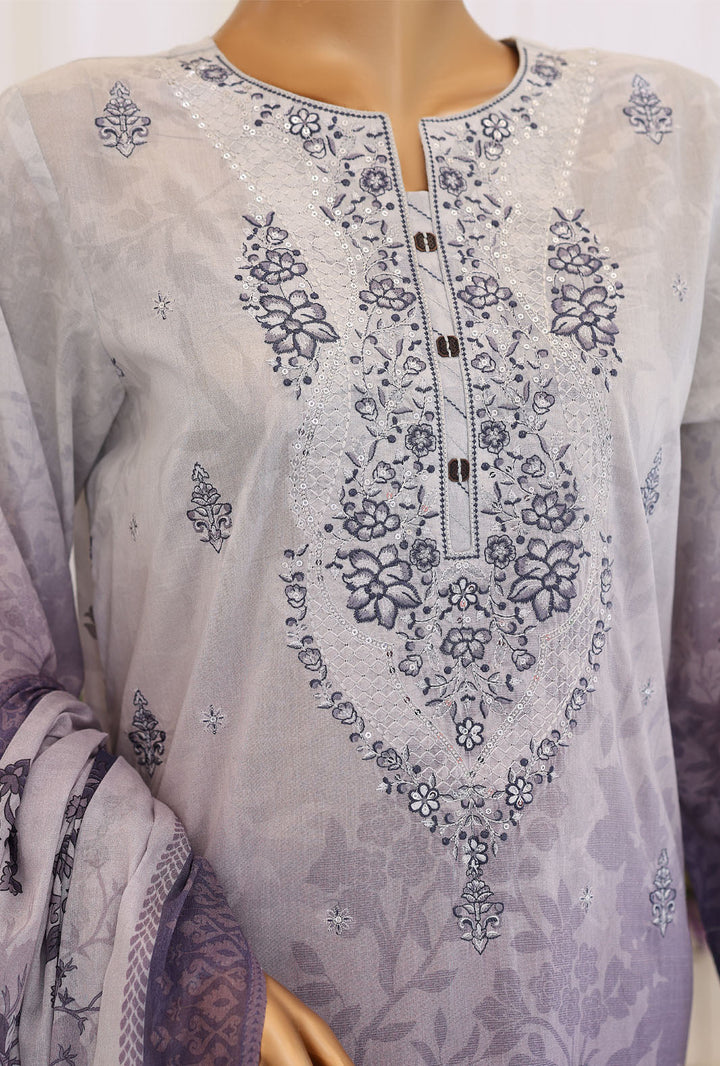 Virsa by HZ Textiles Unstitched Embroidered Lawn 3 Piece Suit VEC-1209 - Casual Collection