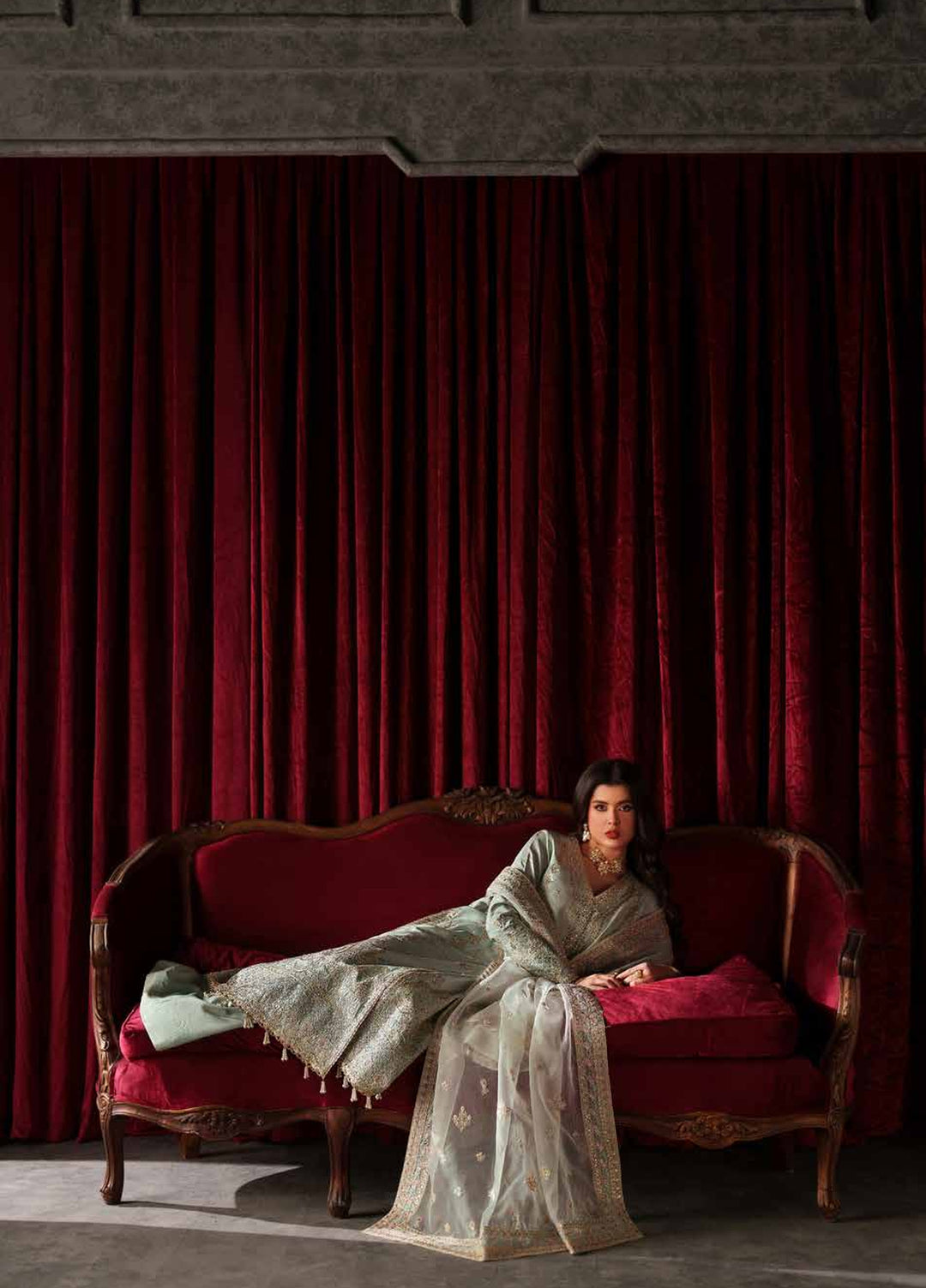 Verve Silk Edit by Emaan Adeel Unstitched Embroidered Raw Silk 3 Piece Suit EA26UVF Venezia - Festive Collection