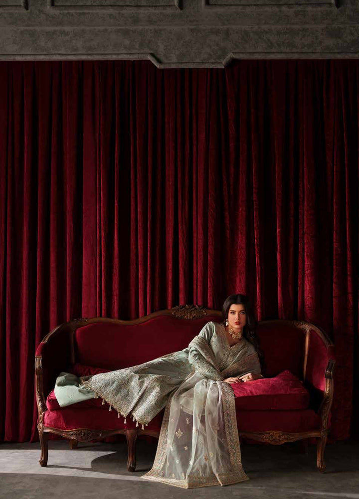 Verve Silk Edit by Emaan Adeel Unstitched Embroidered Raw Silk 3 Piece Suit EA26UVF Venezia - Festive Collection