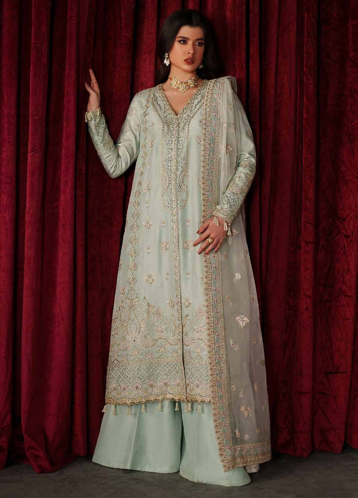 Verve Silk Edit by Emaan Adeel Unstitched Embroidered Raw Silk 3 Piece Suit EA26UVF Venezia - Festive Collection