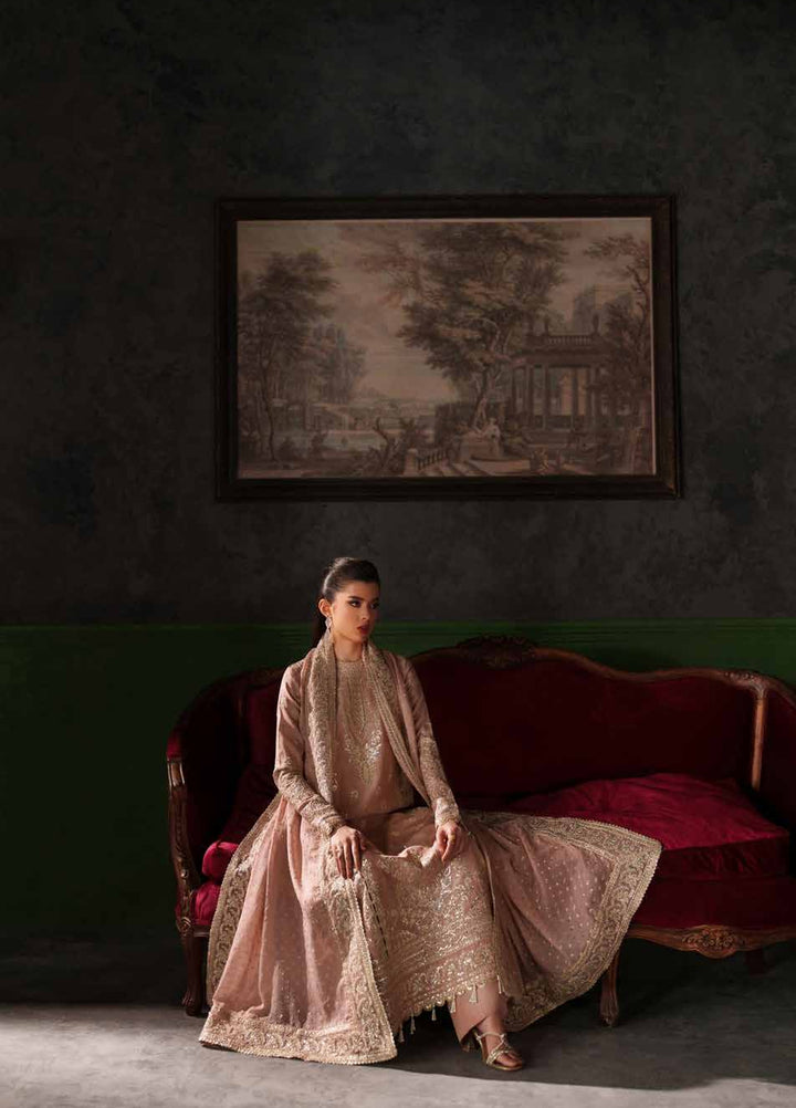 Verve Silk Edit by Emaan Adeel Unstitched Embroidered Raw Silk 3 Piece Suit EA26UVF Vesper - Festive Collection