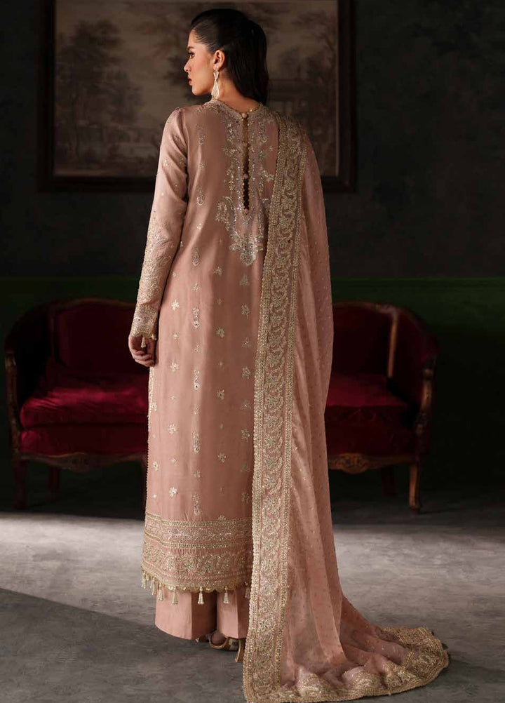 Verve Silk Edit by Emaan Adeel Unstitched Embroidered Raw Silk 3 Piece Suit EA26UVF Vesper - Festive Collection