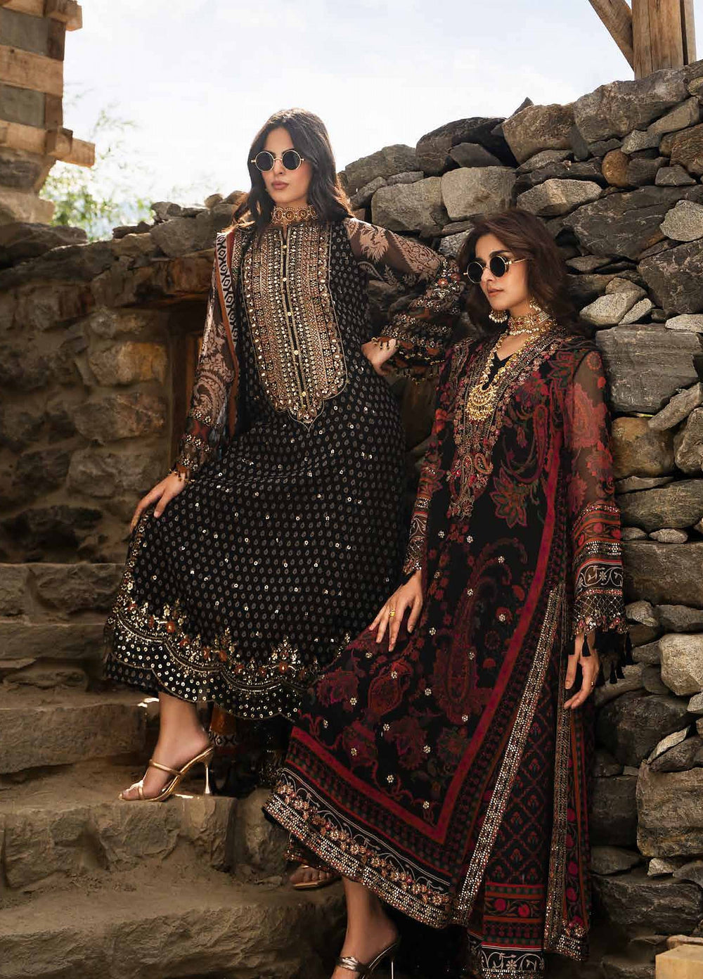 Vasal by Charizma Unstitched Embroidered Chiffon 3 Piece Suit CHR26UVC VSLW6-15 - Festive Collection