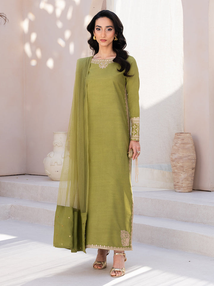 Le Tresor by Izel Pret Embroidered Velvet 3 Piece Suit Viresta - Festive Collection