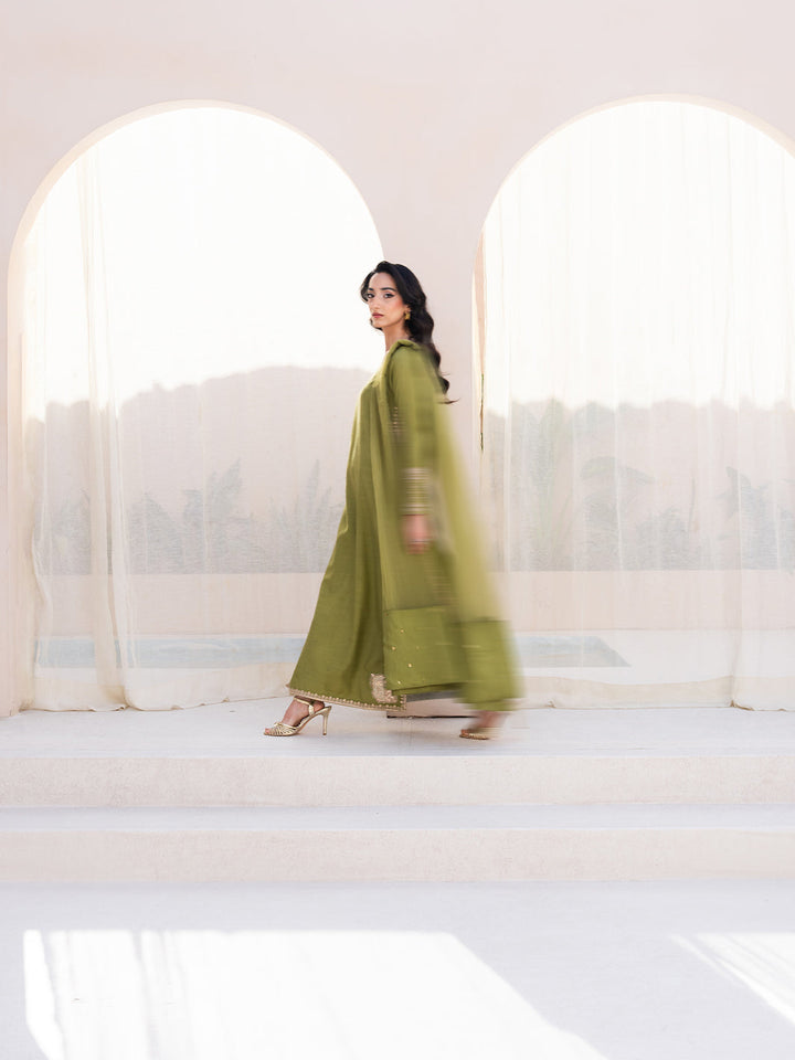 Le Tresor by Izel Pret Embroidered Velvet 3 Piece Suit Viresta - Festive Collection