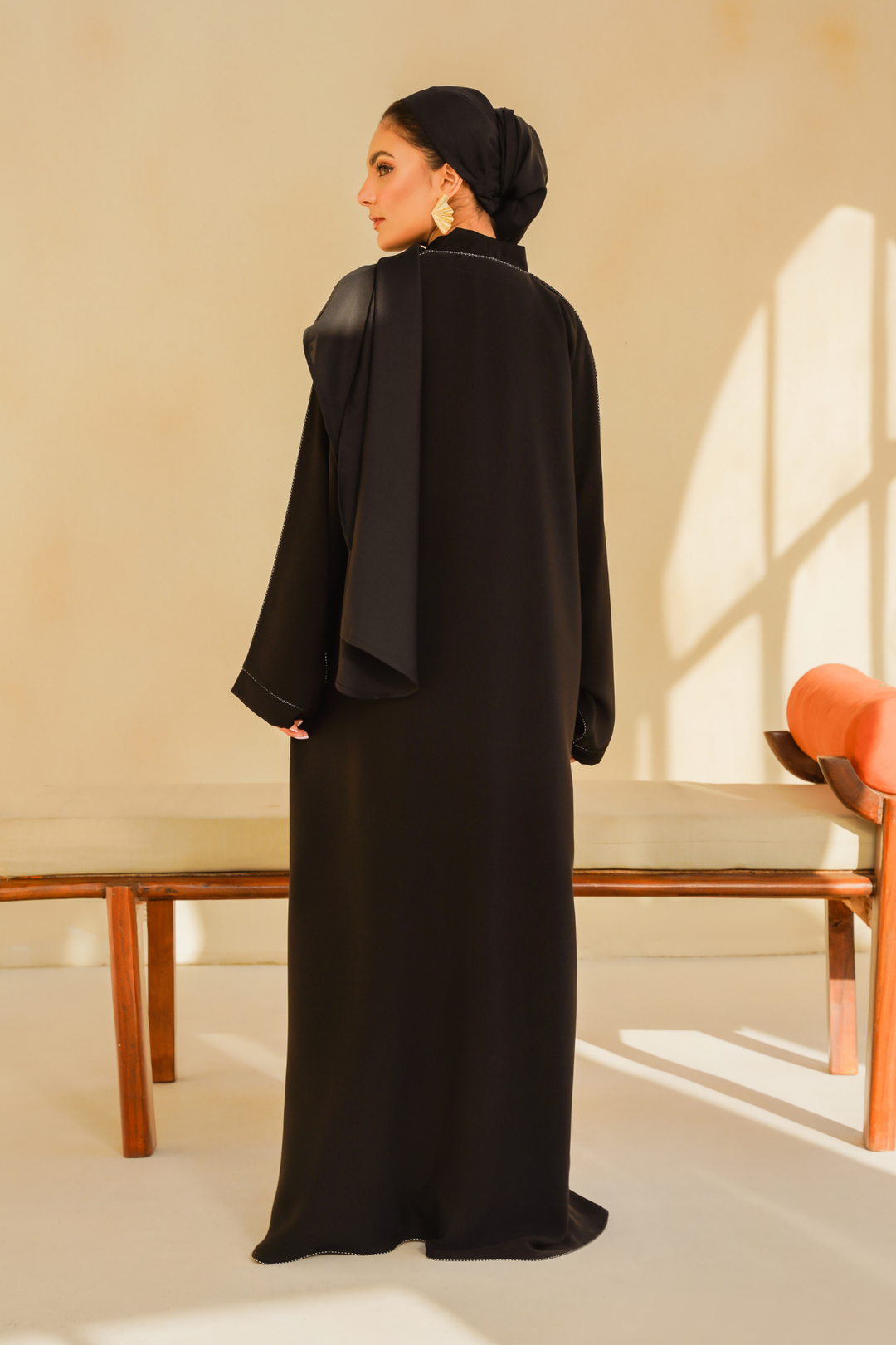 Divinely Crafted Abaya Casual Crepe 1 Piece Wahj Abaya | Buttoned Up