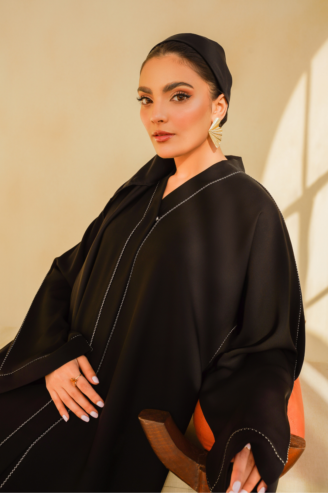 Divinely Crafted Abaya Casual Crepe 1 Piece Wahj Abaya | Buttoned Up