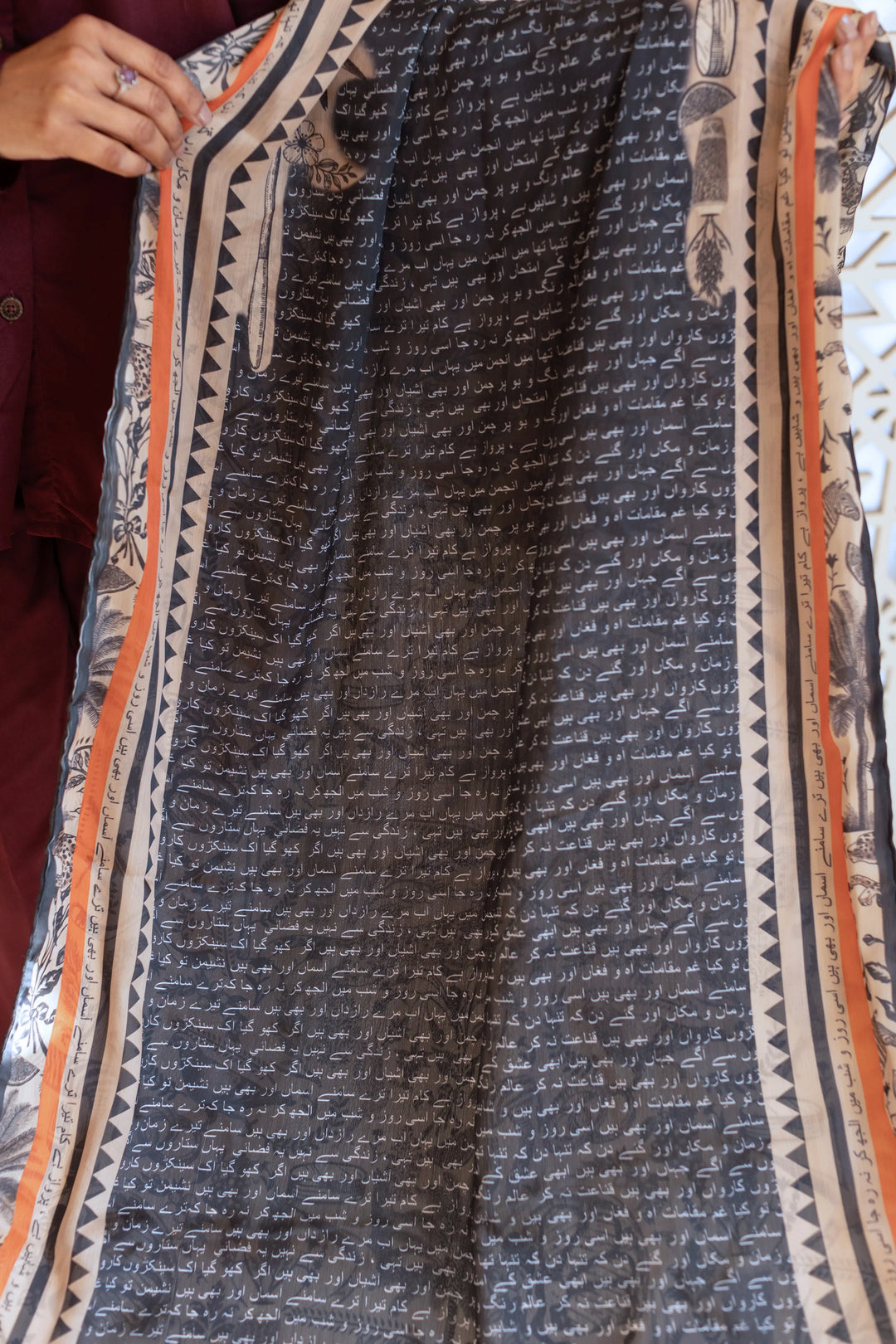 Dhaga Women Scarve Printed Crinkle Silk 1 Piece Forest Scarf - Summer Collection