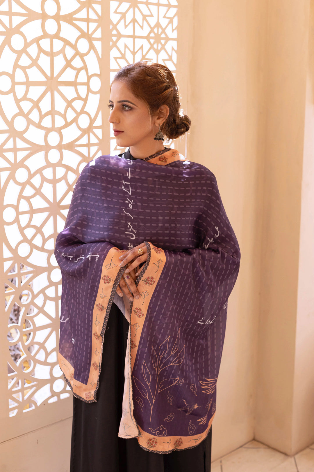 Dhaga Women Scarve Printed Crinkle Silk 1 Piece Aitebar - Summer Collection