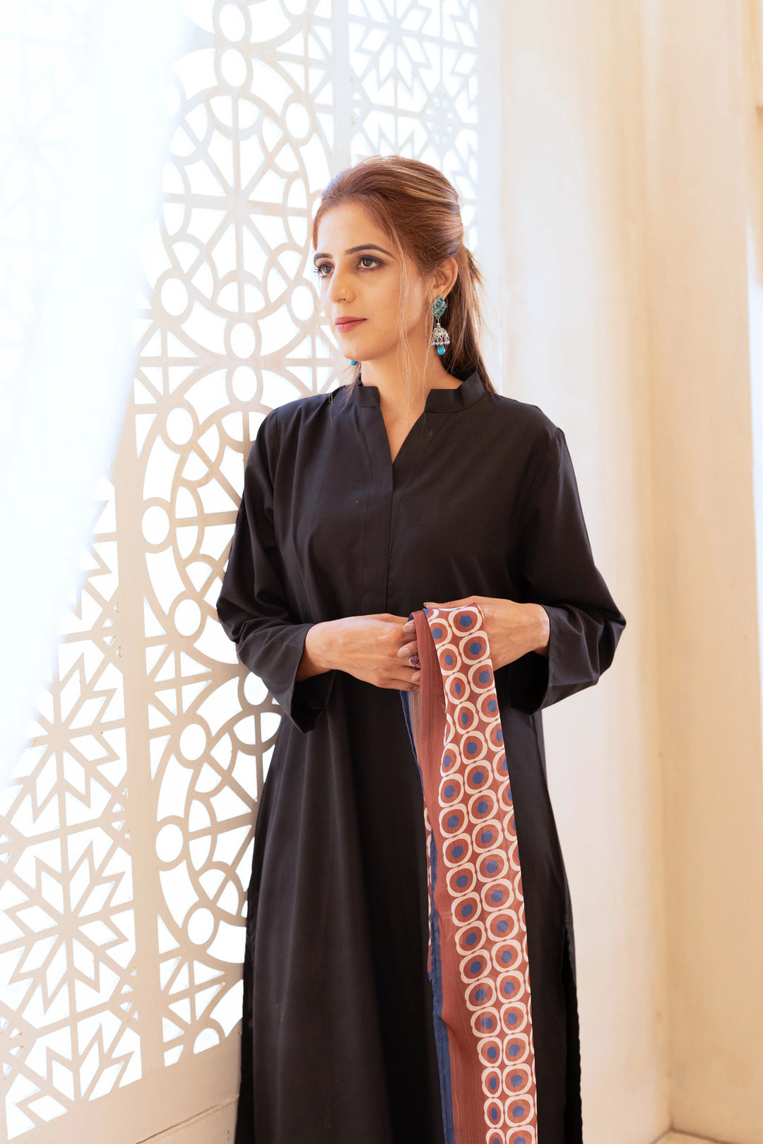 Dhaga Women Scarve Printed Crinkle Silk 1 Piece Alpha Big - Summer Collection