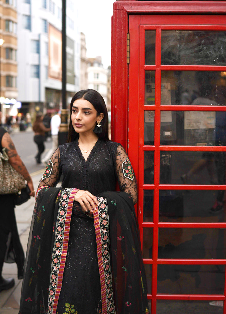 Rusukh by Sahane Unstitched Embroidered Net 3 Piece Suit ZAHLIA Festive Collection