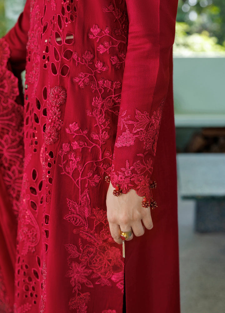Plush Luxury by Asifa and Nabeel Unstitched Embroidered Pashmina 3 Piece Suit Velvet Aria WLXU-04 - Festive Collection