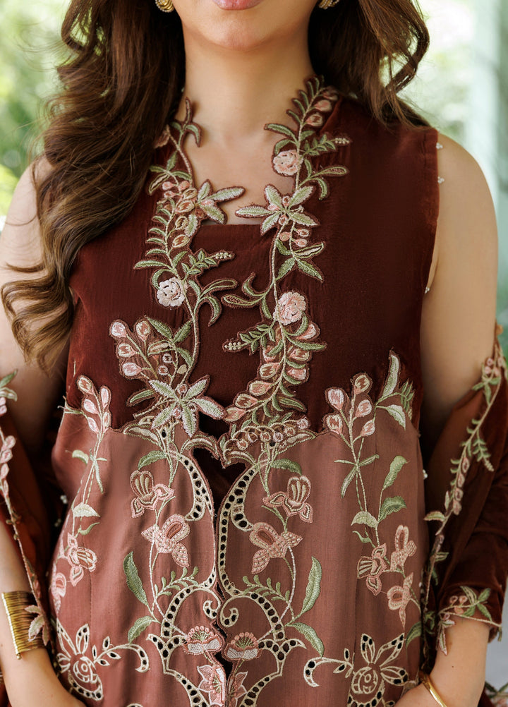 Plush Luxury by Asifa and Nabeel Unstitched Embroidered Viscose 3 Piece Suit Ferin WLXU-10 - Festive Collection