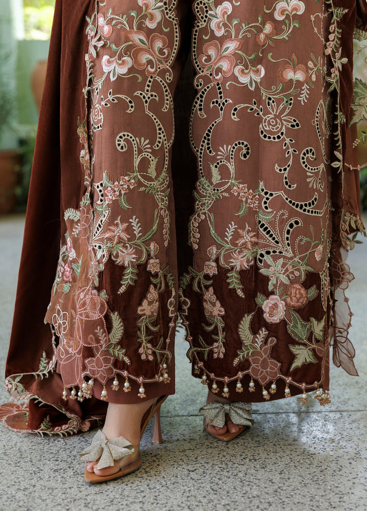 Plush Luxury by Asifa and Nabeel Unstitched Embroidered Viscose 3 Piece Suit Ferin WLXU-10 - Festive Collection