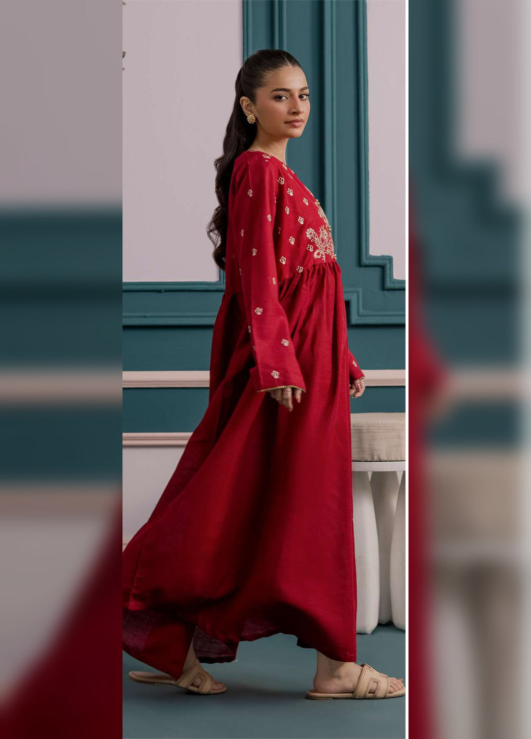 Zellbury Women RTW Embroidered Khaddar 1 Piece Suit WPW2512743 - Casual Collection
