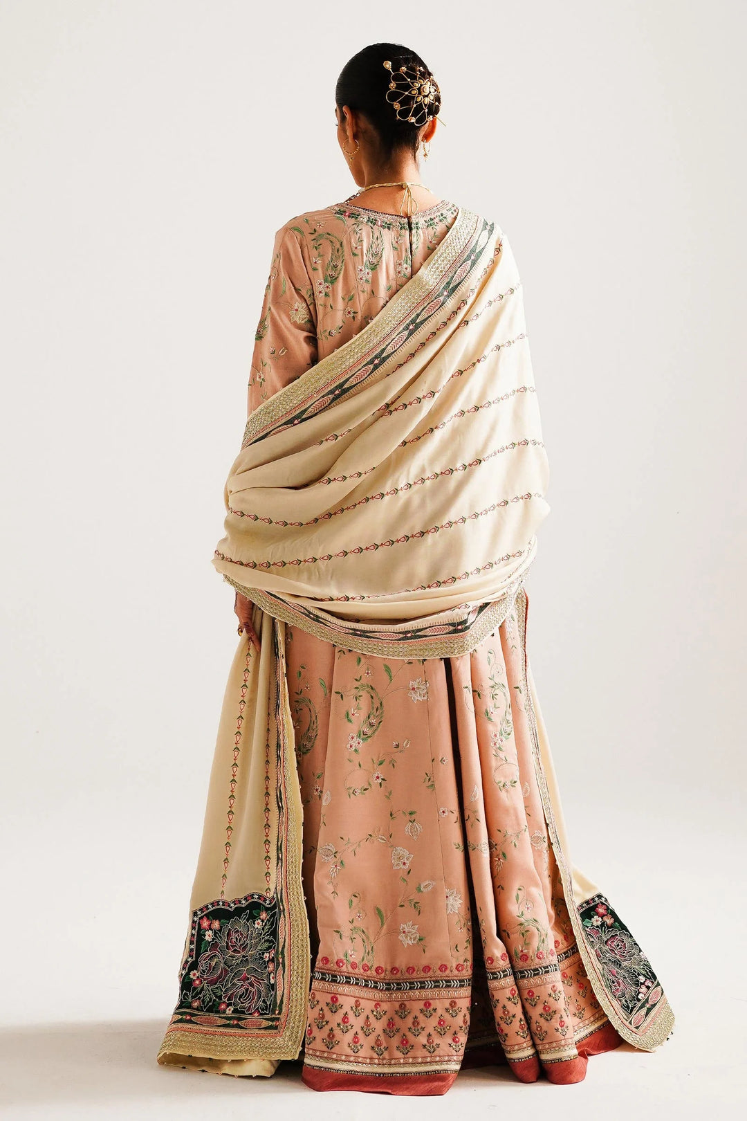 Zara Shahjahan Embroidered Twill Suits Unstitched 3 Piece ZS23WL D2 - Winter Luxury Collection