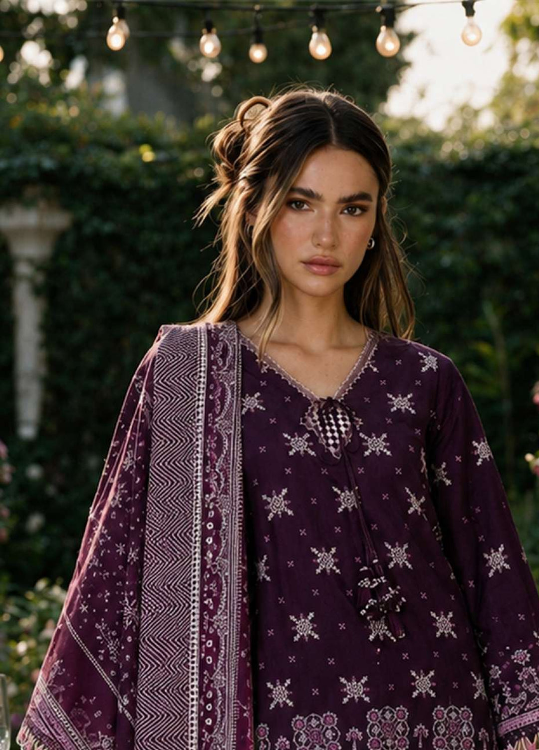Zellbury Unstitched Embroidered Cotton 3 Piece Suit ZB26UCC WUS26E34101 - Casual Collection