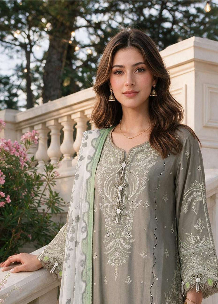 Zellbury Unstitched Embroidered Cotton 3 Piece Suit ZB26UCC WUS26E34108 - Casual Collection