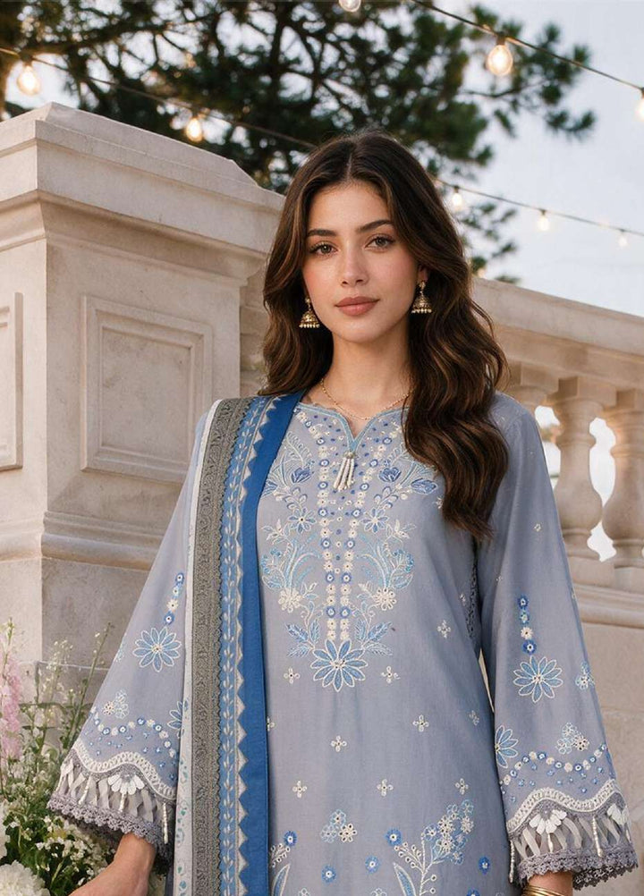 Zellbury Unstitched Embroidered Cotton 3 Piece Suit ZB26UCC WUS26E34119 - Casual Collection