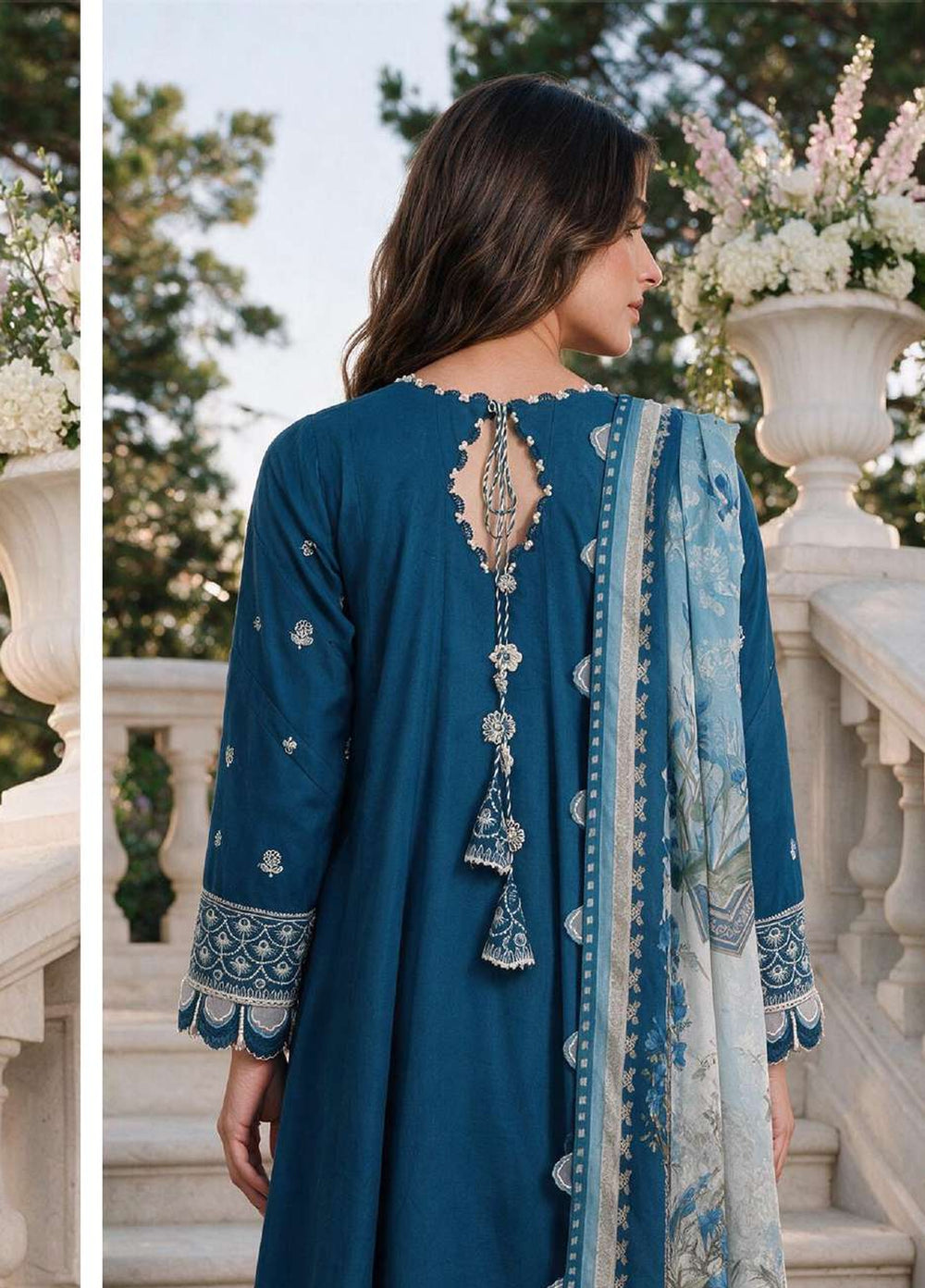 Zellbury Unstitched Embroidered Cotton 3 Piece Suit ZB26UCC WUS26E34126 - Casual Collection