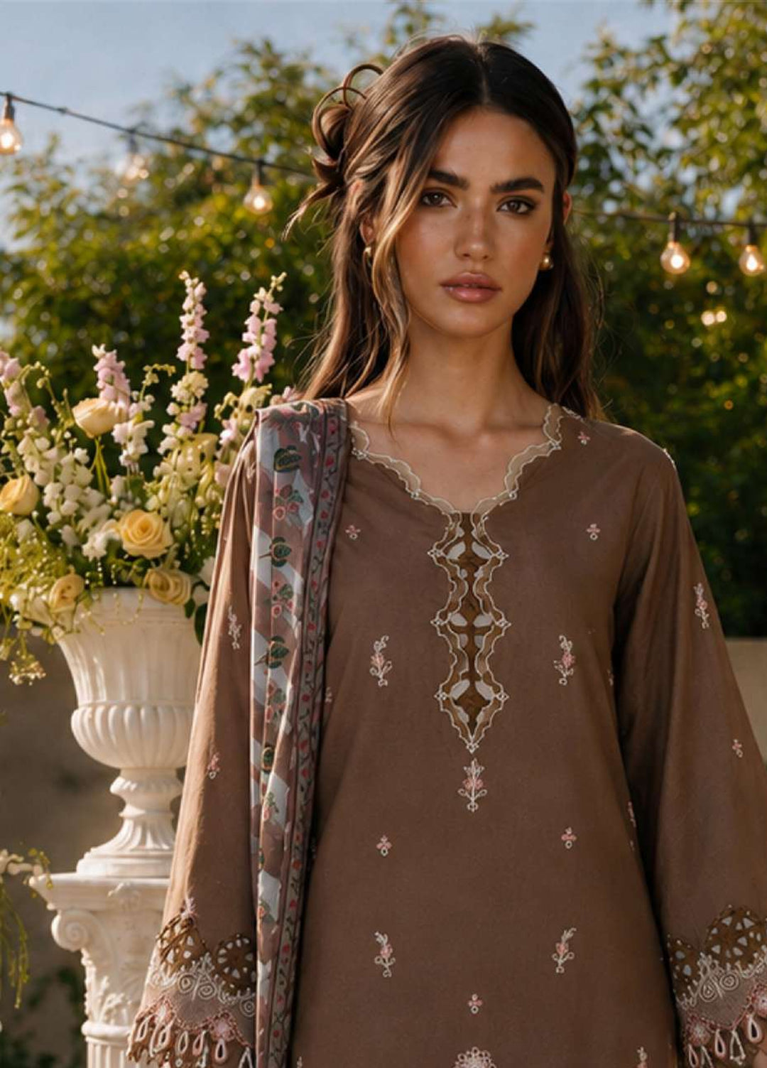 Zellbury Unstitched Embroidered Cotton 3 Piece Suit ZB26UCC WUS26E34128 - Casual Collection