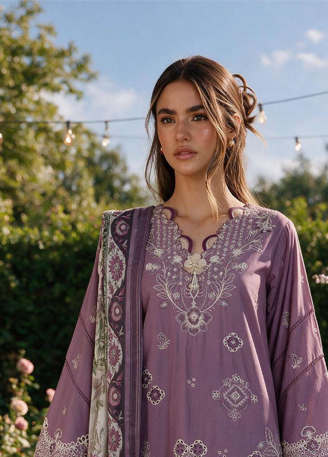 Zellbury Unstitched Embroidered Cotton 3 Piece Suit ZB26UCC WUS26E34133 - Casual Collection