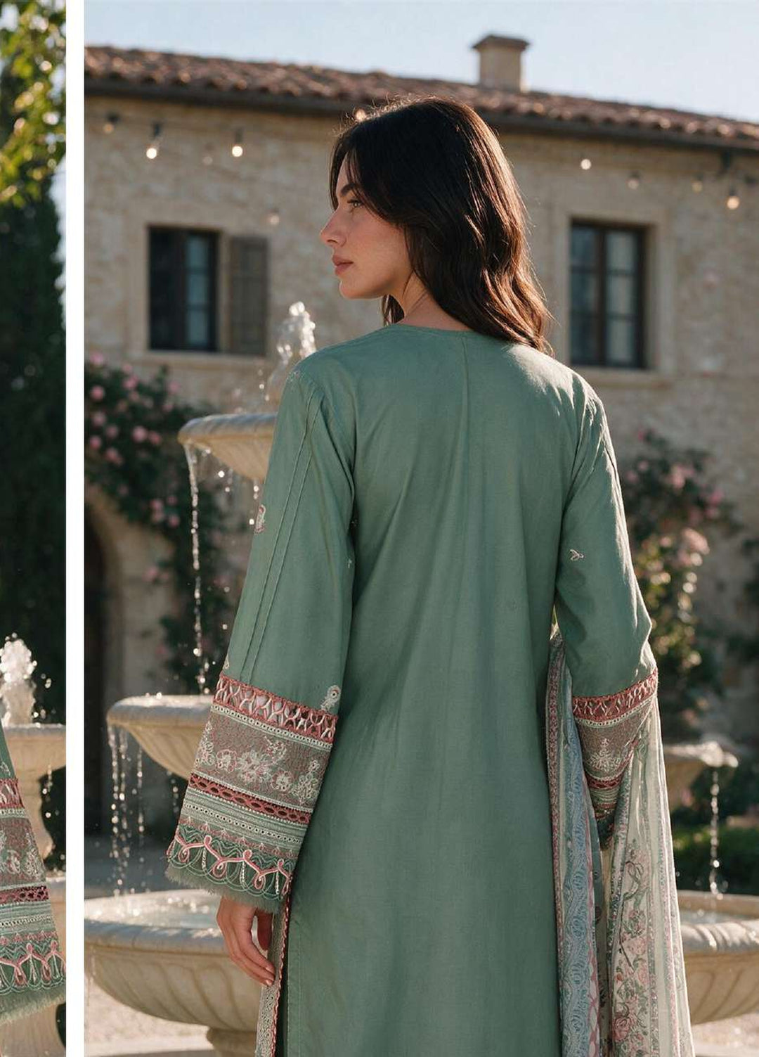 Zellbury Unstitched Embroidered Cotton 3 Piece Suit ZB26UCC WUS26E34134 - Casual Collection