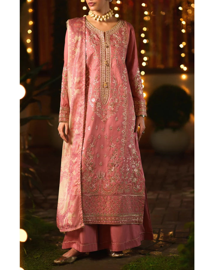 Chand Bali by Casuallite RTW Embroidered Viscose Silk 3 Piece Suit CL26UCR ZarGul - Wedding Collection