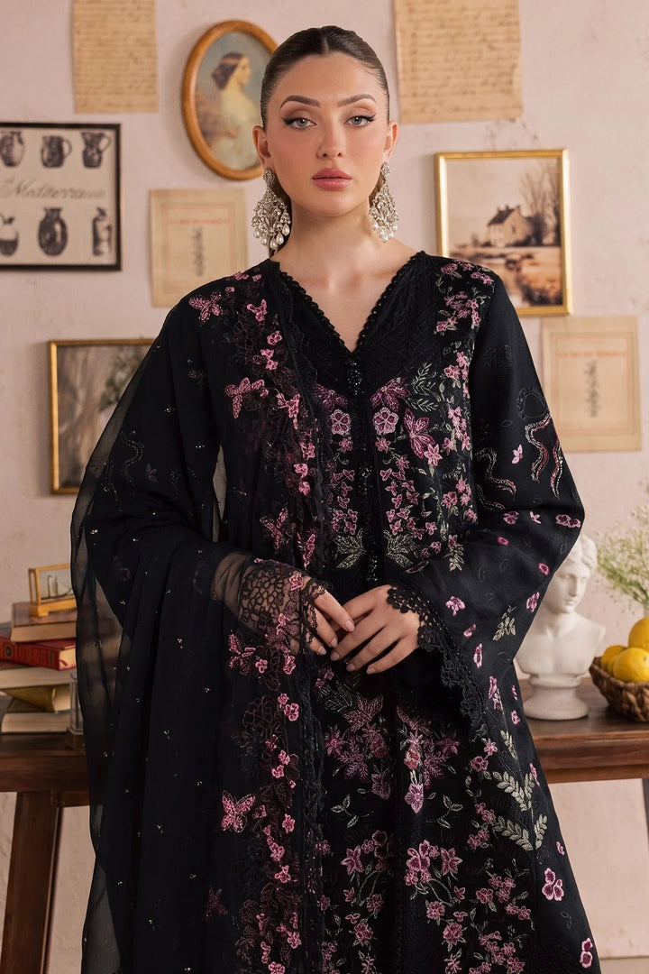 Nureh Unstitched Embroidered Karandi 3 Piece Suit NU26UKE NE-275 - Festive Collection