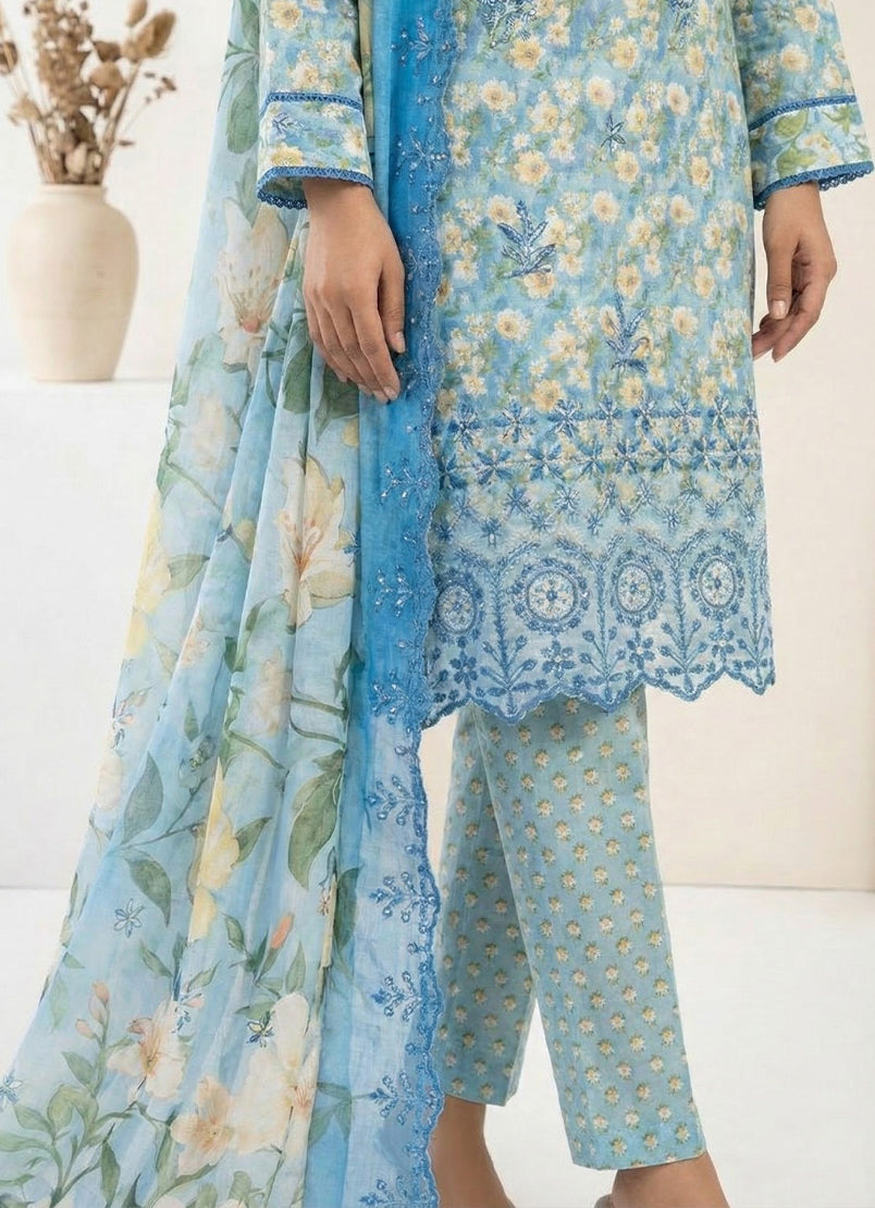 Anmol by Ishq e Rang RTW Embroidered Lawn 3 Piece Suit Zara Festive Collection