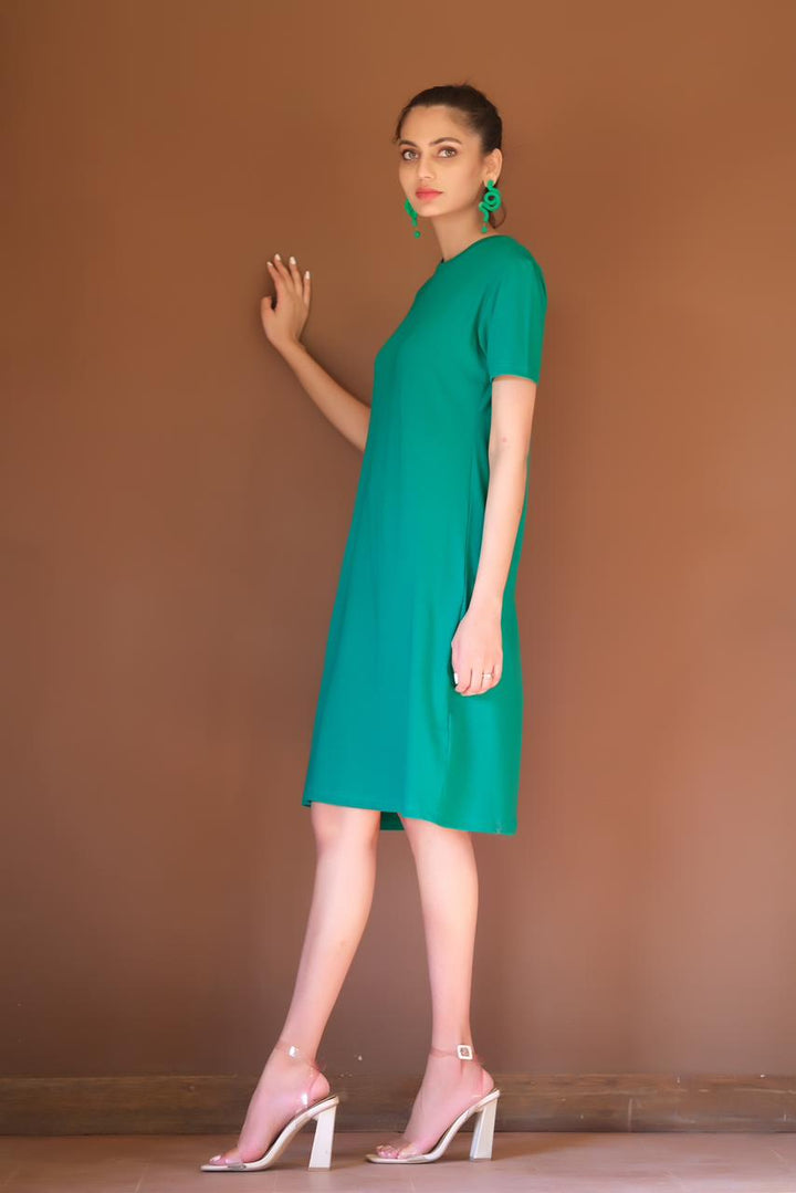 Dhaga Women Western Solids T- Shirt jersy Lush Meadow DHLT08 - Summer Collection