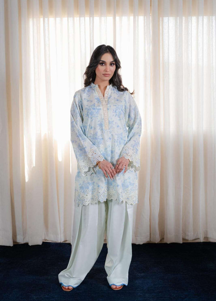 Laaleh Women RTW Embroidered Cotton 2 Piece Suit LAH26PC Azure Whisper - Casual Collection