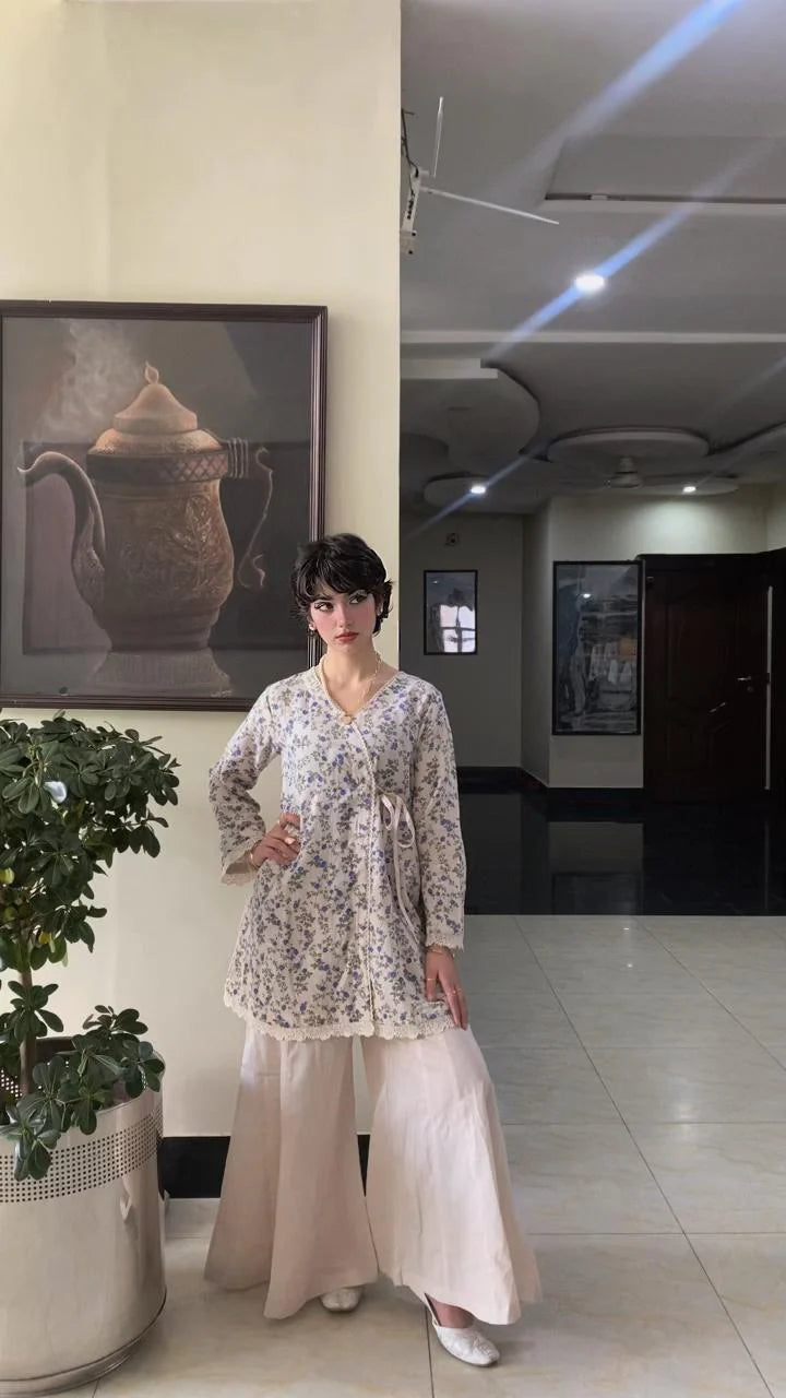 Urban Cut RTW Printed Cotton Co-Ord Sets Suit Bloom Flared Casual Collection