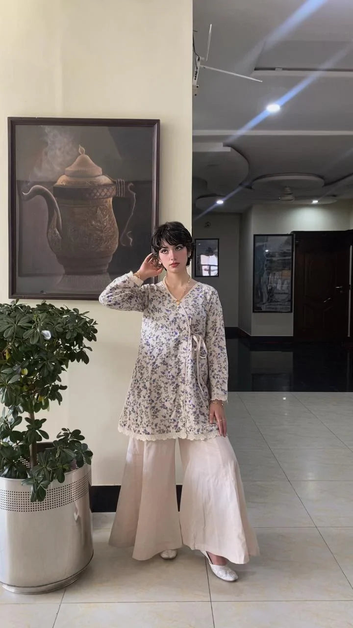 Urban Cut RTW Printed Cotton Co-Ord Sets Suit Bloom Flared Casual Collection