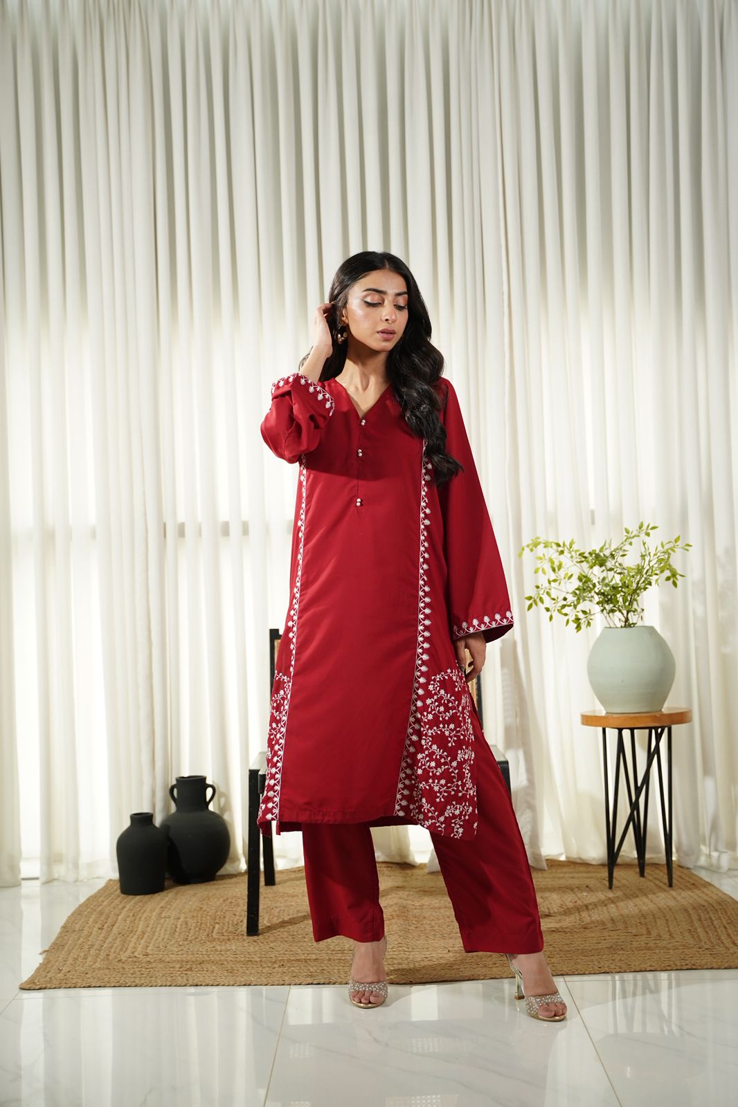 Dhaga Women Pret Embroidered 2 Piece cotton Ayzel SS25DSE108 - Summer Collection