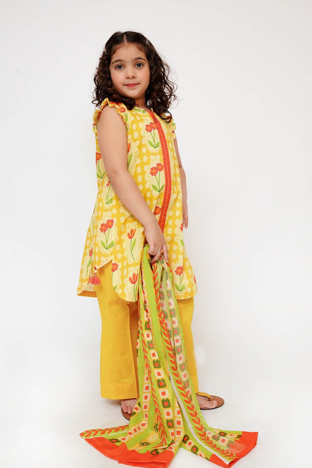Senorita Kids RTW Printed Lawn Cotton 3 Piece Suit KAD-03498 Eid Collection