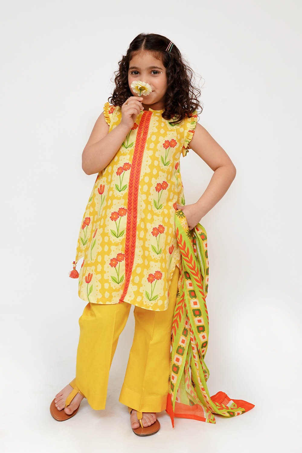 Senorita Kids RTW Printed Lawn Cotton 3 Piece Suit KAD-03498 Eid Collection