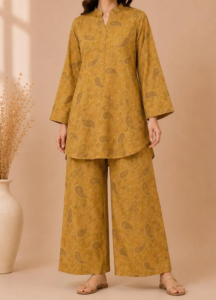 Saba Sumaiya Women RTW Printed Cotton Lawn 2 Piece Suit SS-78662 Yellow Diamond - Casual Collection