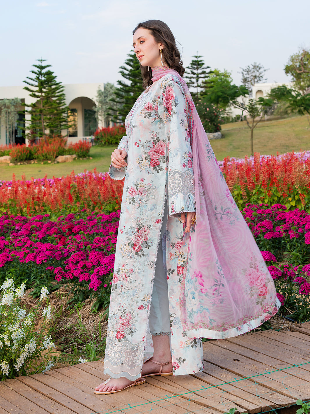 The Scent Of Summers by Yards Unstitched Embroidered Lawn 3 Piece Suit Whispering Willow Casual Collection