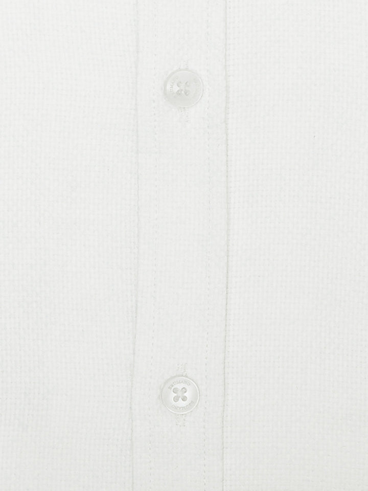 Brumano Ready To Wear Shirts Men 1 Piece Cotton White Structured Formal Shirt 0-31-025-4520 - Summer Collection