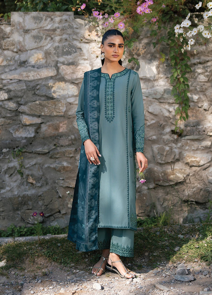 Extended Stay by Xenia Formals Unstitched Embroidered Khaddar 3 Piece Suit XE26UES 09-Cervia - Winter Collection