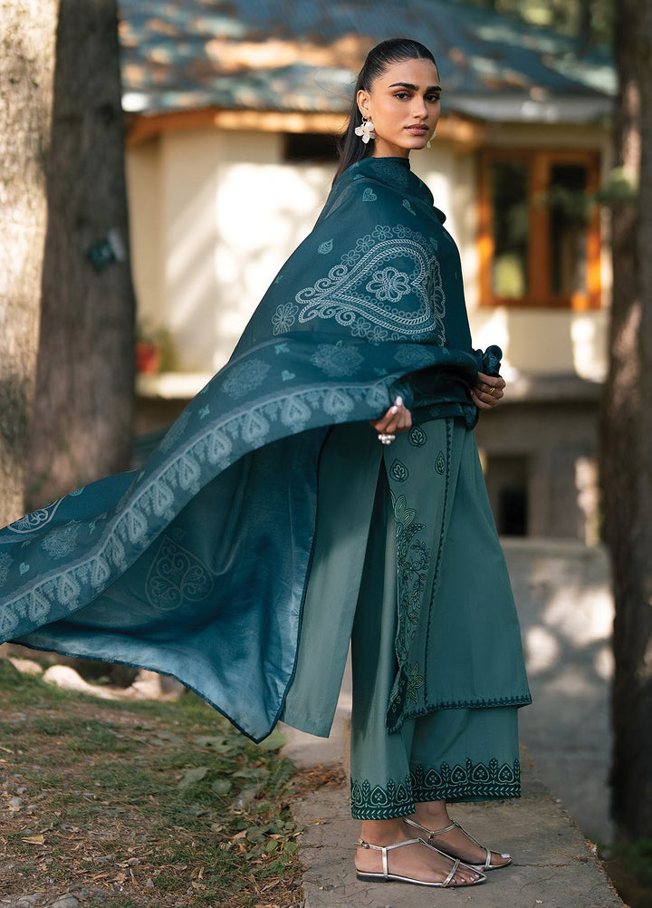 Extended Stay by Xenia Formals Unstitched Embroidered Khaddar 3 Piece Suit XE26UES 09-Cervia - Winter Collection