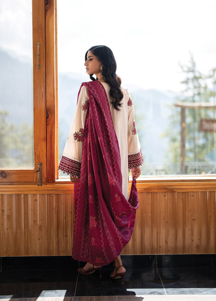 Extended Stay by Xenia Formals Unstitched Embroidered Khaddar 3 Piece Suit XE26UES 04-Dahlia - Winter Collection