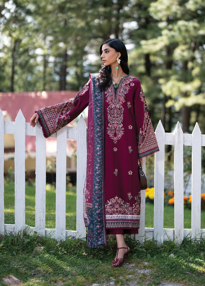 Extended Stay by Xenia Formals Unstitched Embroidered Khaddar 3 Piece Suit XE26UES 02-Jabah - Winter Collection