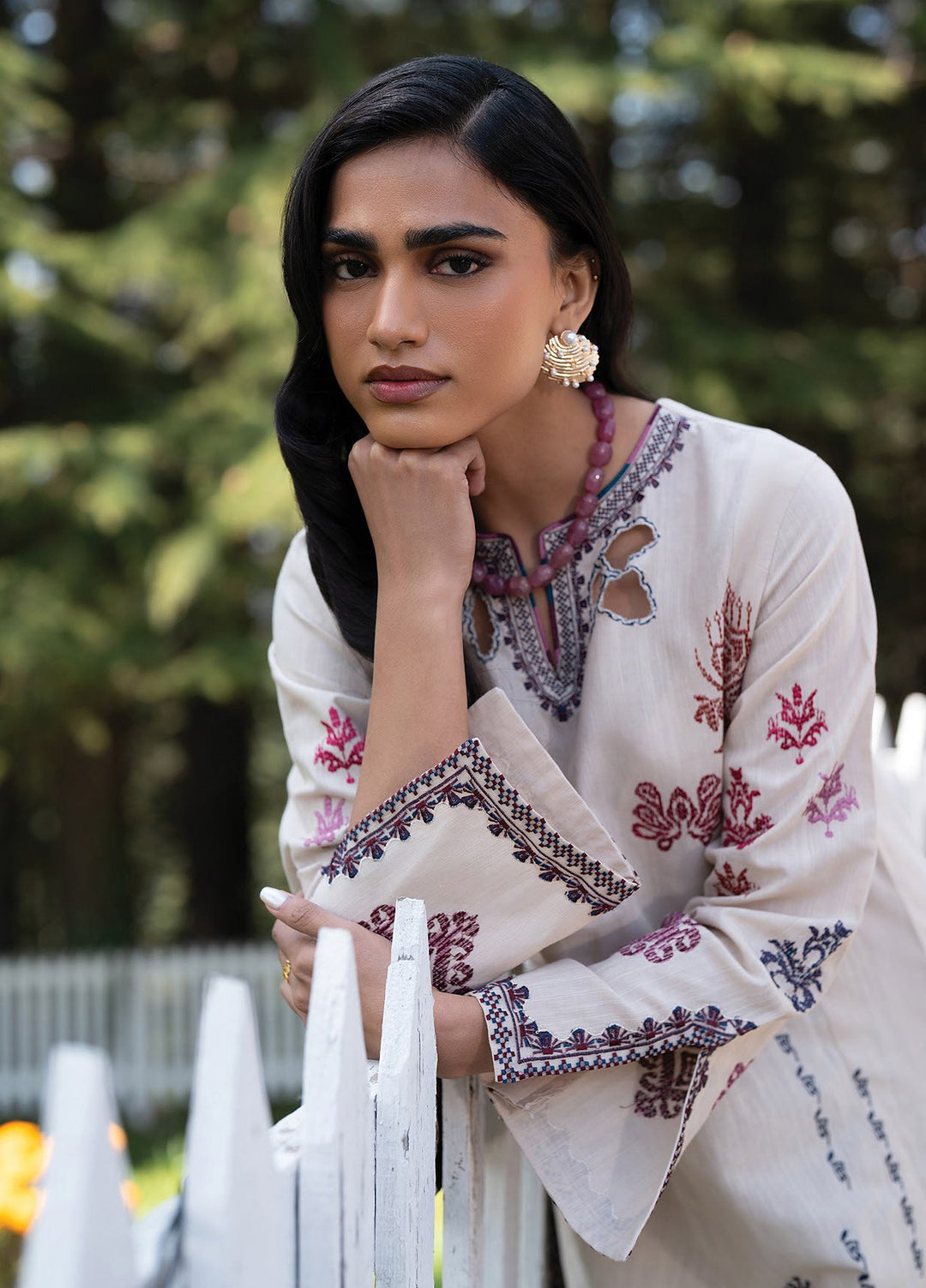 Extended Stay by Xenia Formals Unstitched Embroidered Khaddar 3 Piece Suit XE26UES 10-Nigah - Winter Collection